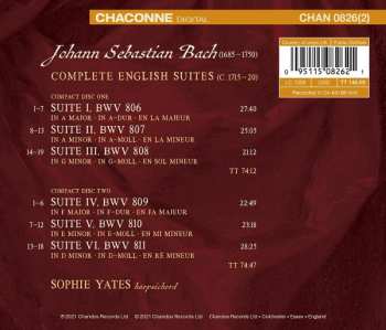2CD Johann Sebastian Bach: Bach: Complete English Suites 302154