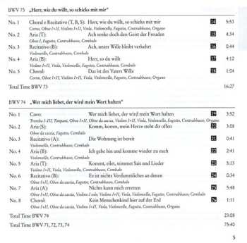 CD Johann Sebastian Bach: Cantatas BWV 71-74