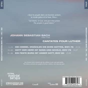 CD Johann Sebastian Bach: Bach Pour Luther: Cantates BWV 76; 79; 80 362905