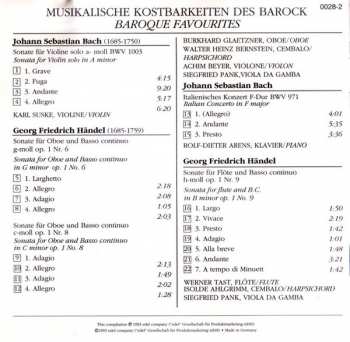 CD Johann Sebastian Bach: Baroque Favourites (Musikalische Kostbarkeiten Des Barock) 330600