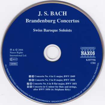 2CD Johann Sebastian Bach: Brandenburg Concertos 316214