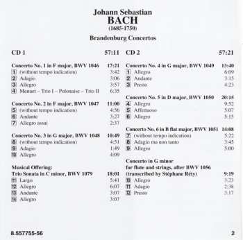 2CD Johann Sebastian Bach: Brandenburg Concertos 316214