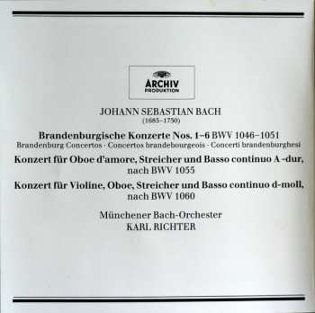 2CD Johann Sebastian Bach: Brandenburg Concertos / Concertos BWV 1055 & 1060 44731
