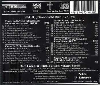 CD Johann Sebastian Bach: Cantatas 13: BWV 64 Sehet, Welch Eine Liebe - BWV 25 Es Ist Nichts Gesundes An Meinem Leibe - BWV 69a Lobe Den Hernn, Meine Seele - BWV 77 Du Sollt Gott, Deinen Herren, Lieben - BWV 50 Nun Ist Das Heil Und Die Kraft 186607