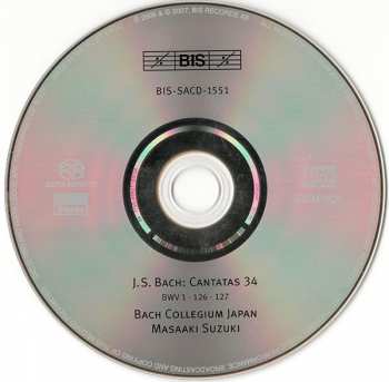 SACD Johann Sebastian Bach: Cantatas 34 : 1 - 126 - 127 - Wie Schön Leuchtet Der Morgenstern 308279