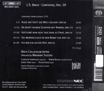 SACD Johann Sebastian Bach: Cantatas 39 ►28 ►68 ►85 ►165 ►183 (Ich Bin Ein Guter Hirt) 192882