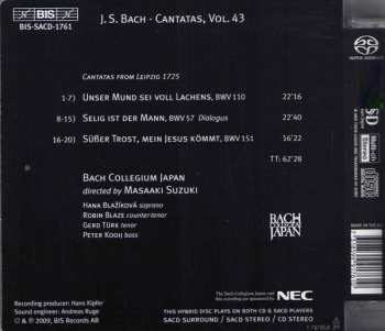 SACD Johann Sebastian Bach: Cantatas 43: ►57 ►110 ►151 (Unser Mund Sei Voll Lachens) 299664