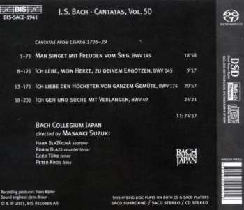 SACD Johann Sebastian Bach: Cantatas 50: ►49 ►145 ►149 ►174 ( Man Singet Mit Freuden ) 126381