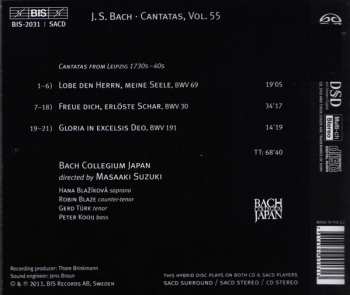 SACD Johann Sebastian Bach: Cantatas 55:  ►30 ►69 ►191 (Freue Dich, Erlöste Schar) 182972