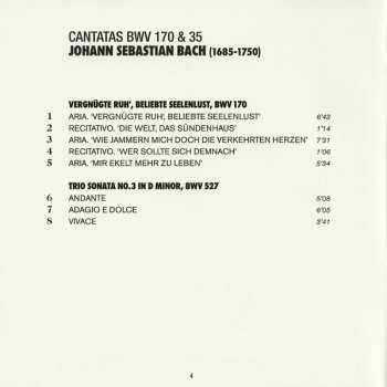 CD Johann Sebastian Bach: Cantatas BWV 170 & 35 301666