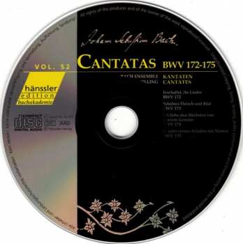 CD Johann Sebastian Bach: Cantatas BWV 172 - 175 291041