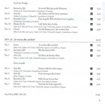 CD Johann Sebastian Bach: Cantatas BWV 185-187 537128