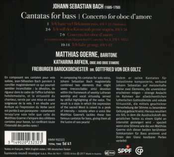 CD Johann Sebastian Bach: Cantatas For Bass 92510
