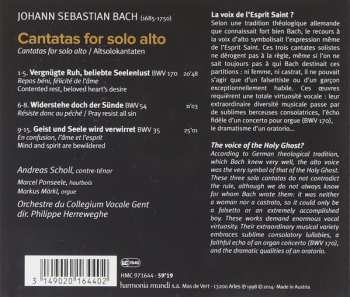 CD Johann Sebastian Bach: Cantatas For Solo Alto 304179