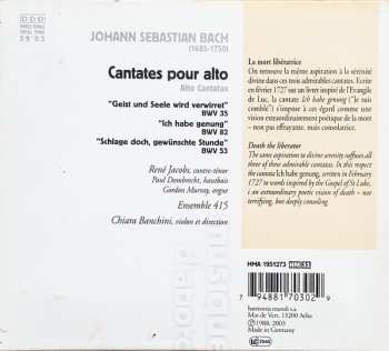 CD Johann Sebastian Bach: Cantates Pour Alto BWV 35, 53 & 82 DIGI 242427