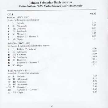 2CD Johann Sebastian Bach: Cello-Suiten = Cello Suites =  Suites Pour Violoncelle 48890