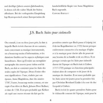 2CD Johann Sebastian Bach: Cello-Suiten = Cello Suites =  Suites Pour Violoncelle 48890
