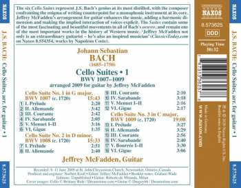 CD Johann Sebastian Bach: Cello Suites, Arr. For Guitar • 1 327913