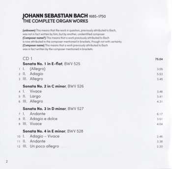 15CD/Box Set Johann Sebastian Bach: Complete Works For Organ 49704