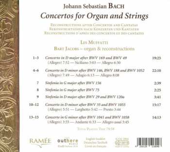 CD Johann Sebastian Bach: Concertos for Organ and Strings 154415