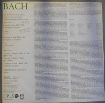 LP Johann Sebastian Bach: Czechoslovak Historic Organs - Bach 535886