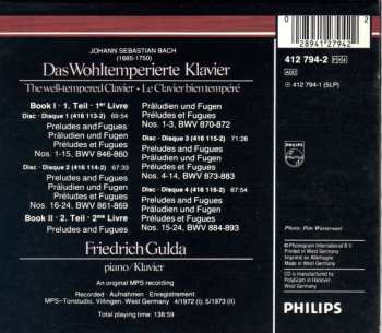 4CD Johann Sebastian Bach: Das Wohltemperierte Klavier, Vol. 1 & 2 427310