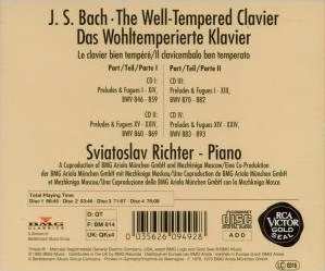 4CD Johann Sebastian Bach: The Well-Tempered Clavier • Das Wohltemperierte Klavier 112237