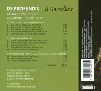 CD Johann Sebastian Bach: De Profundis 309236