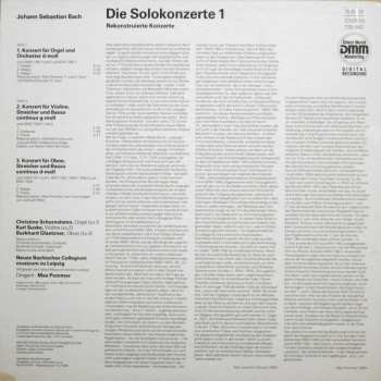 LP Johann Sebastian Bach: Die Solokonzerte 1, Rekonstruierte Konzerte Für Orgel Und Orchester D-moll 140466