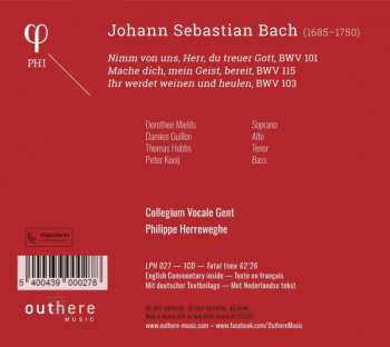 CD Johann Sebastian Bach: Du Treuer Gott: Leipzig Canatas BWV 101 - 115 - 103 157745