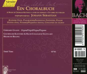CD Johann Sebastian Bach: Ein Choralbuch Für / A Book Of Chorale-Settings For / Livre De Chorals Pour Johann Sebastian (Kleinere Feste, Psalmlieder = Incidental Festivities, Psalms = Petites Fêtes, Psaumes) 122884