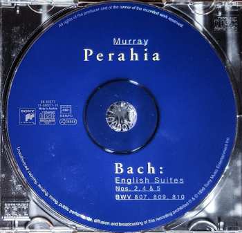 CD Johann Sebastian Bach: English Suites Nos. 2, 4 & 5 191485