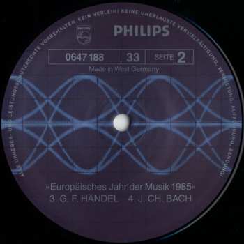 LP Johann Sebastian Bach: Europäisches Jahr Der Musik 1985 533889