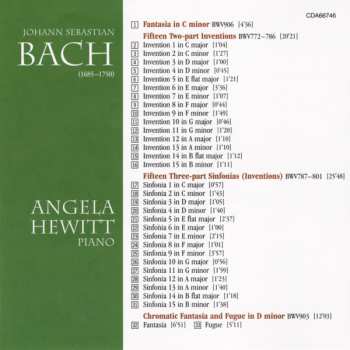 CD Johann Sebastian Bach: Fantasia In C Minor, Two-Part Inventions, Three Part Inventions, Chromatic Fantasia And Fugue 345077