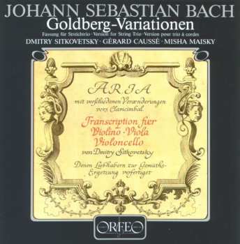 Album Johann Sebastian Bach: Goldberg-Variationen (Fassung Für Streichtrio = Version For String Trio = Version Pour Trio A Cordes)