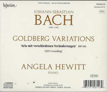 CD Johann Sebastian Bach: Goldberg Variations 120295