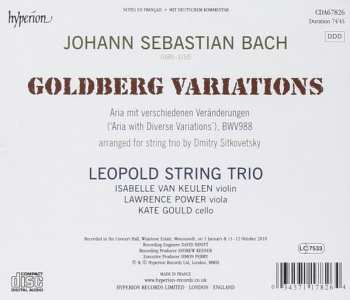 CD Johann Sebastian Bach: Goldberg Variations 337201