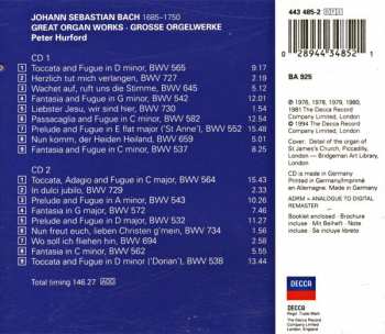 2CD Johann Sebastian Bach: Great Organ Works 436852
