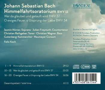 CD Johann Sebastian Bach: Himmelfahrtsoratorium BWV 11 193548