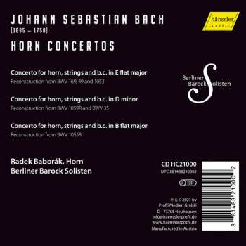 CD Johann Sebastian Bach: Horn Concertos 509740
