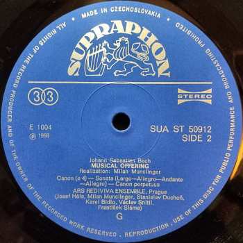 LP Johann Sebastian Bach: Musical Offering BWV 1079