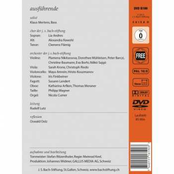 DVD Johann Sebastian Bach: Ich Will Den Kreuzstab Gerne Tragen BWV 56 324409