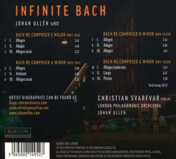 CD Johann Sebastian Bach: Infinite Bach By Johan Ullén 462051