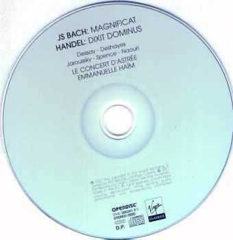 CD Johann Sebastian Bach: JS Bach: Magnificat - Handel: Dixit Dominus 185895