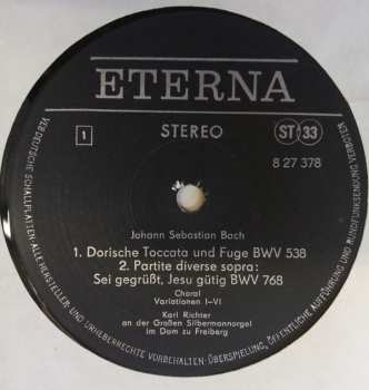 LP Johann Sebastian Bach: Karl Richter An Der Silbermannorgel Im Dom Zu Freiberg 524689