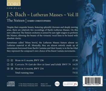 CD Johann Sebastian Bach:  Lutheran Masses Volume II 337374