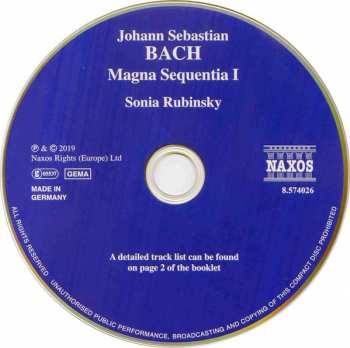 CD Johann Sebastian Bach: Magna Sequentia I - A Grand Suite Of Dances 233759