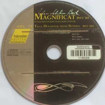 CD Johann Sebastian Bach: Magnificat BWV 243 / Tilge, Höchster, Meine Sünden BWV 1083 380043