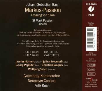 2CD Johann Sebastian Bach: Markus-Passion 310926