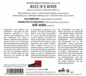 2CD Johann Sebastian Bach: Mass In B Minor 294829
